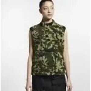 Nike Lab x MMW Mathew Williams Alyx Beryllium Green Camo Fleece Vest Sz L